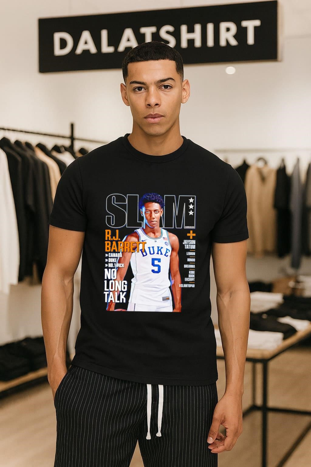 SLAM Duke 5 R.J. Barrett Canada No 1 Pick - Adult & Kids T-Shirts, Sweatshirts & Hoodies apparel design preview 1