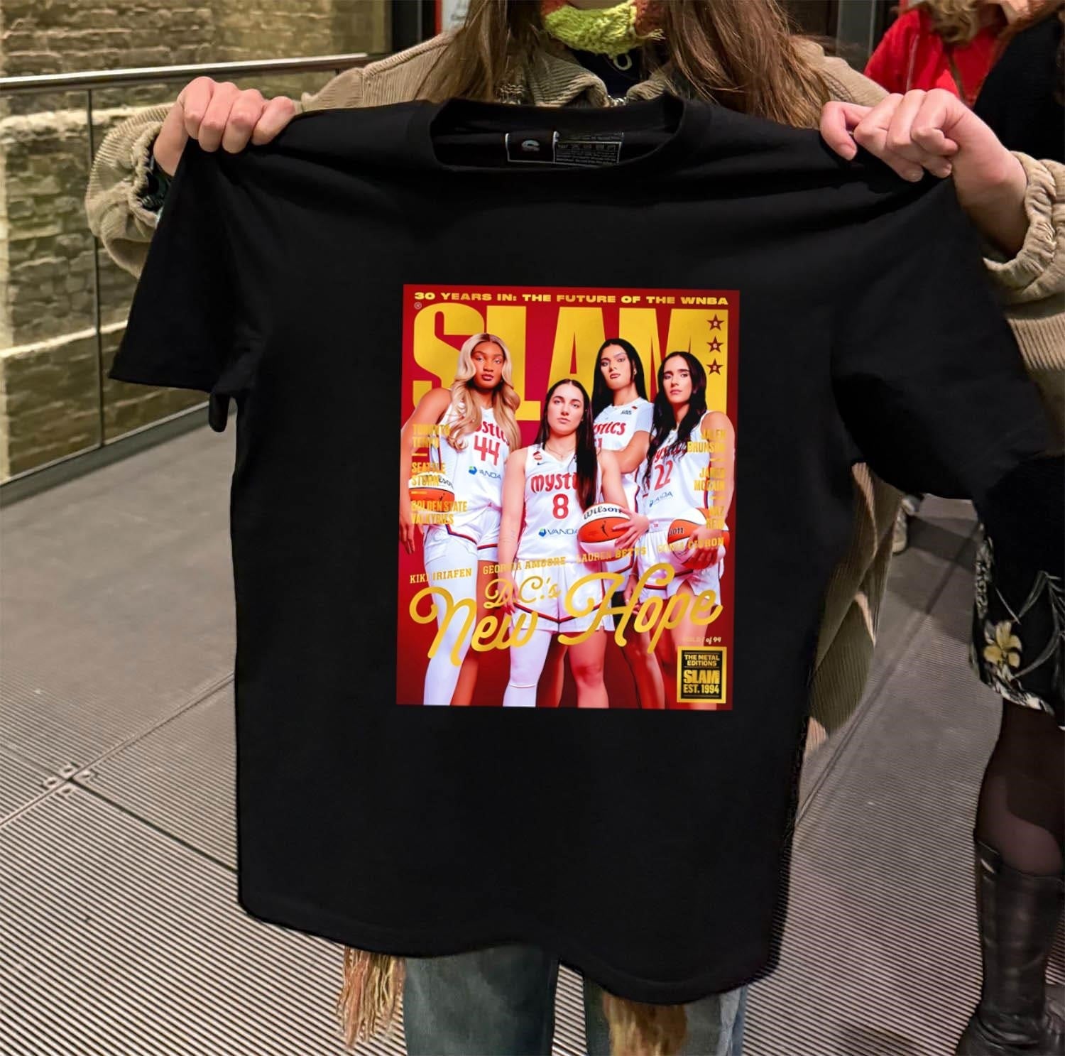 SLAM Gold Edition D.C.'s New Hope WNBA Basketball - Adult & Kids T-Shirts, Sweatshirts & Hoodies apparel design preview 2