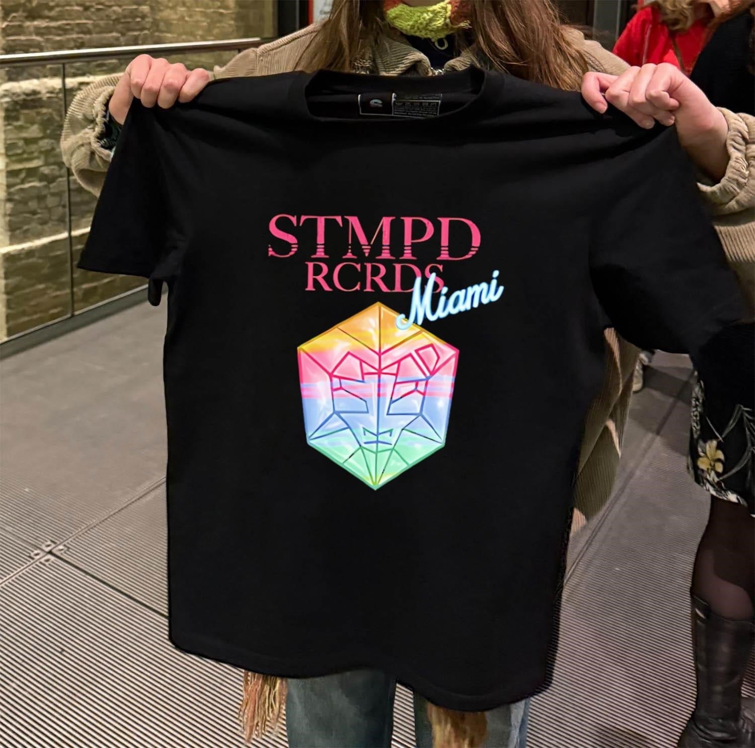 STMPD RCRDS Miami Colorful Geometric Prism Head - Adult & Kids T-Shirts, Sweatshirts & Hoodies apparel design preview 2