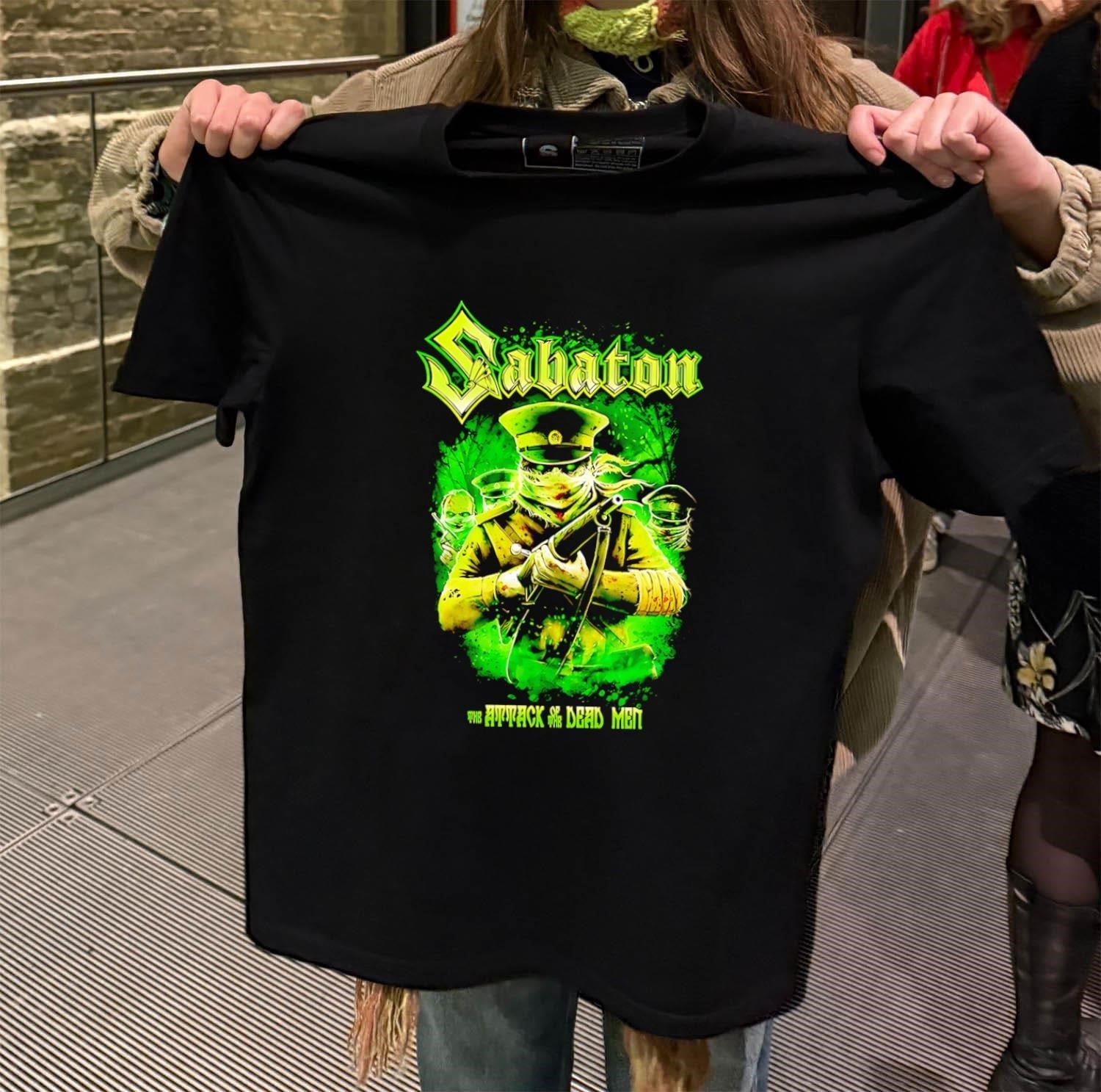 Sabaton The Attack Of Dead Men Green Soldier Graphic - Adult & Kids T-Shirts, Sweatshirts & Hoodies apparel design preview 2