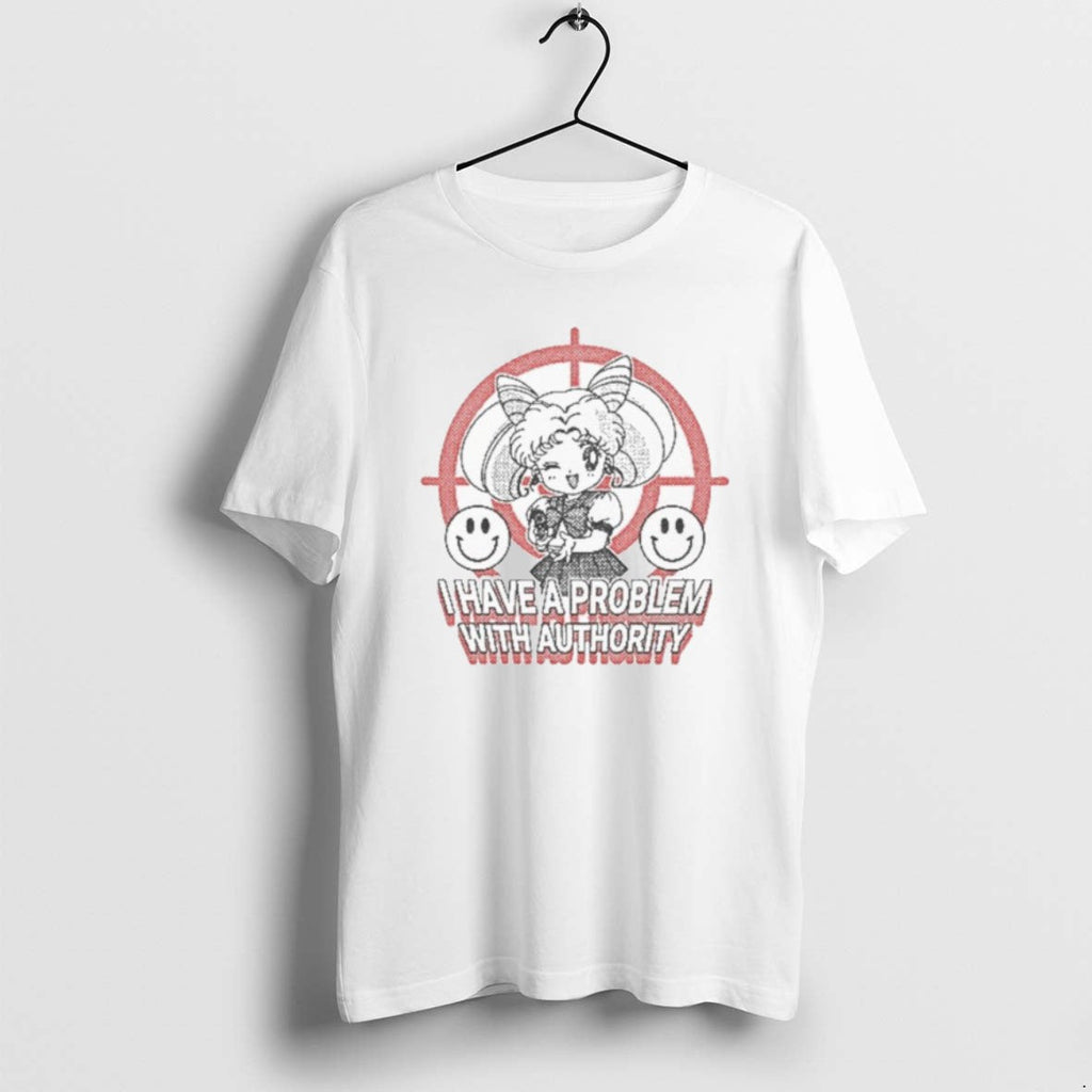 Sailor Moon I Have A Problem With Authority Smiley - Adult & Kids T-Shirts, Sweatshirts & Hoodies apparel design preview 1
