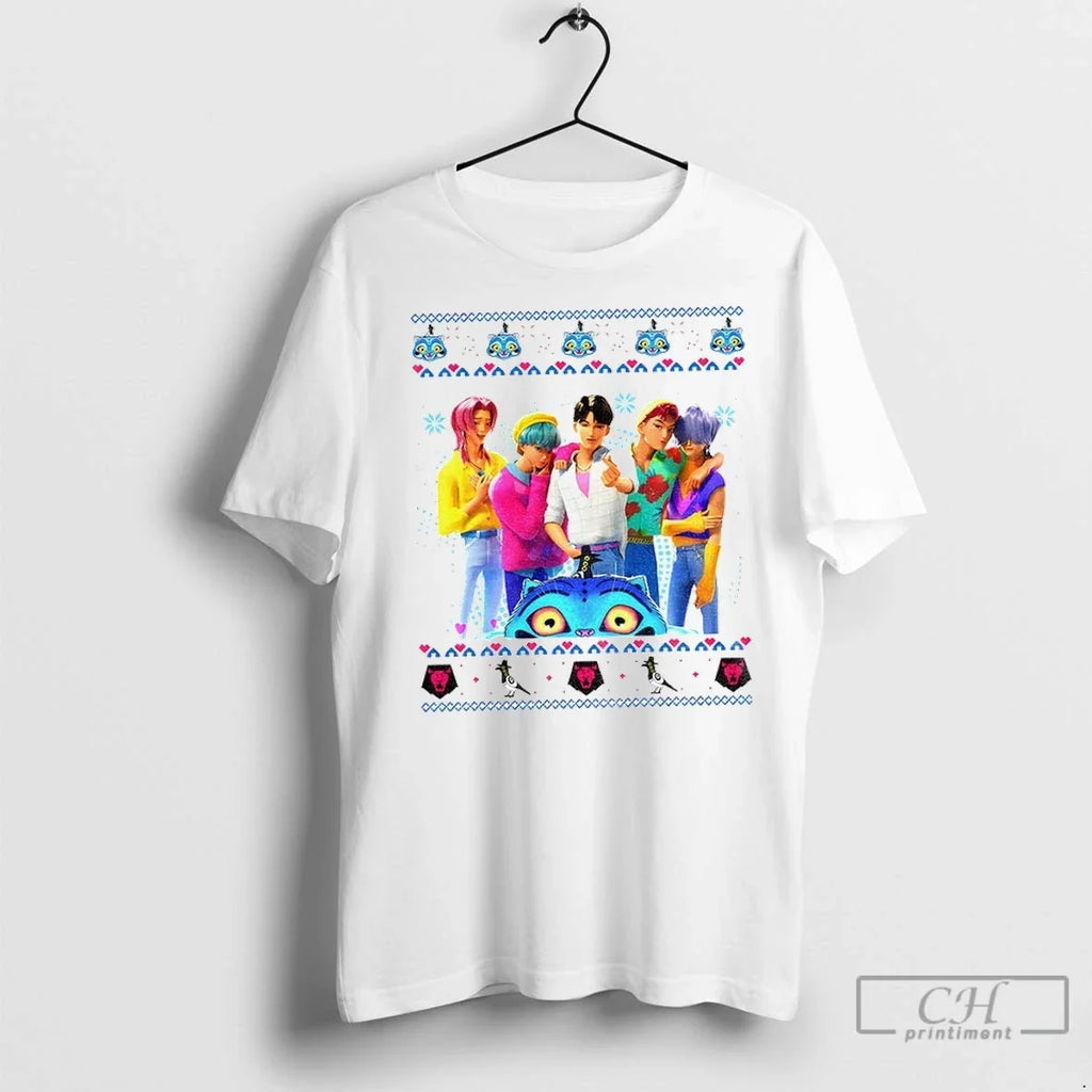 Saja Boys Band Ugly Derpy The Tiger Kpop Movie Tour - Adult & Kids T-Shirts, Sweatshirts & Hoodies apparel design preview 1