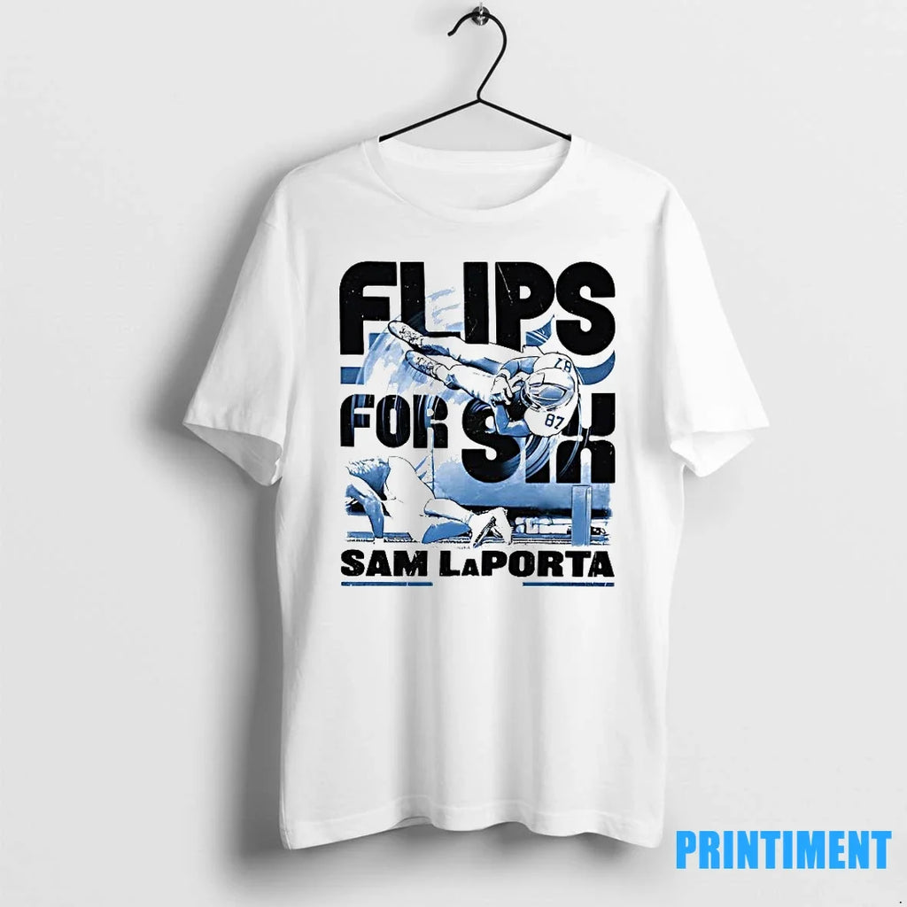 Sam Laporta Detroit Flips For Six Sweater - Adult & Kids T-Shirts, Sweatshirts & Hoodies apparel design preview 1