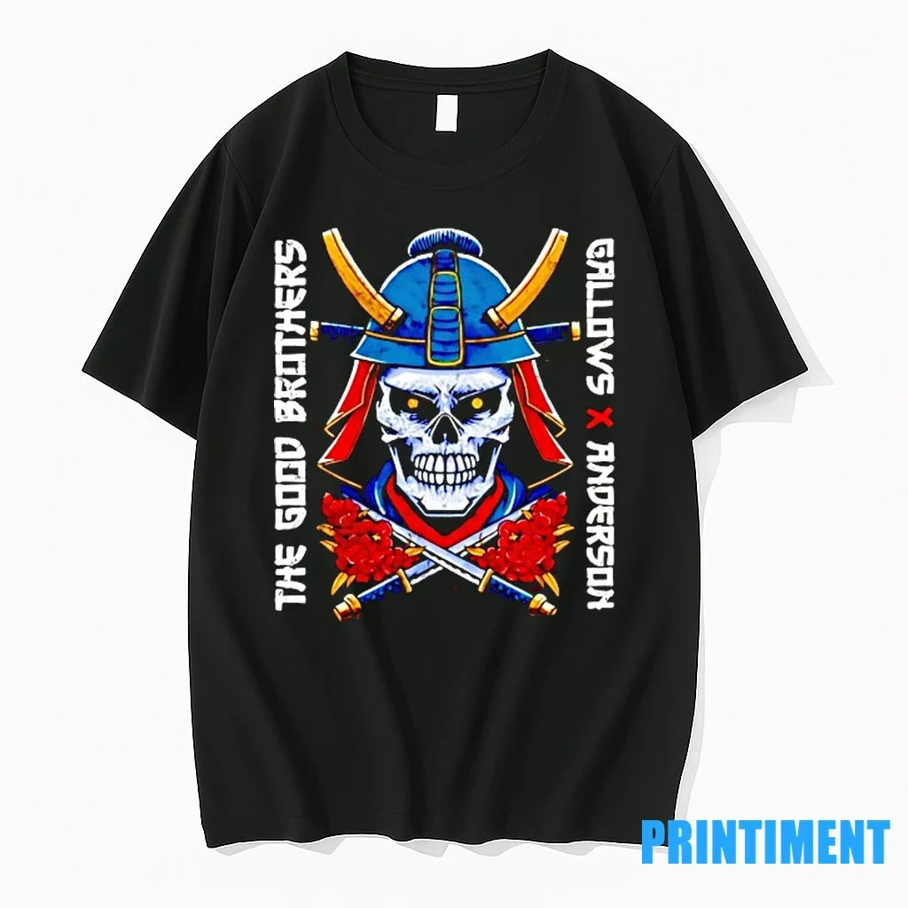 Samurai Skull The Good Brothers Gallows X Anderson - Adult & Kids T-Shirts, Sweatshirts & Hoodies apparel design preview 1