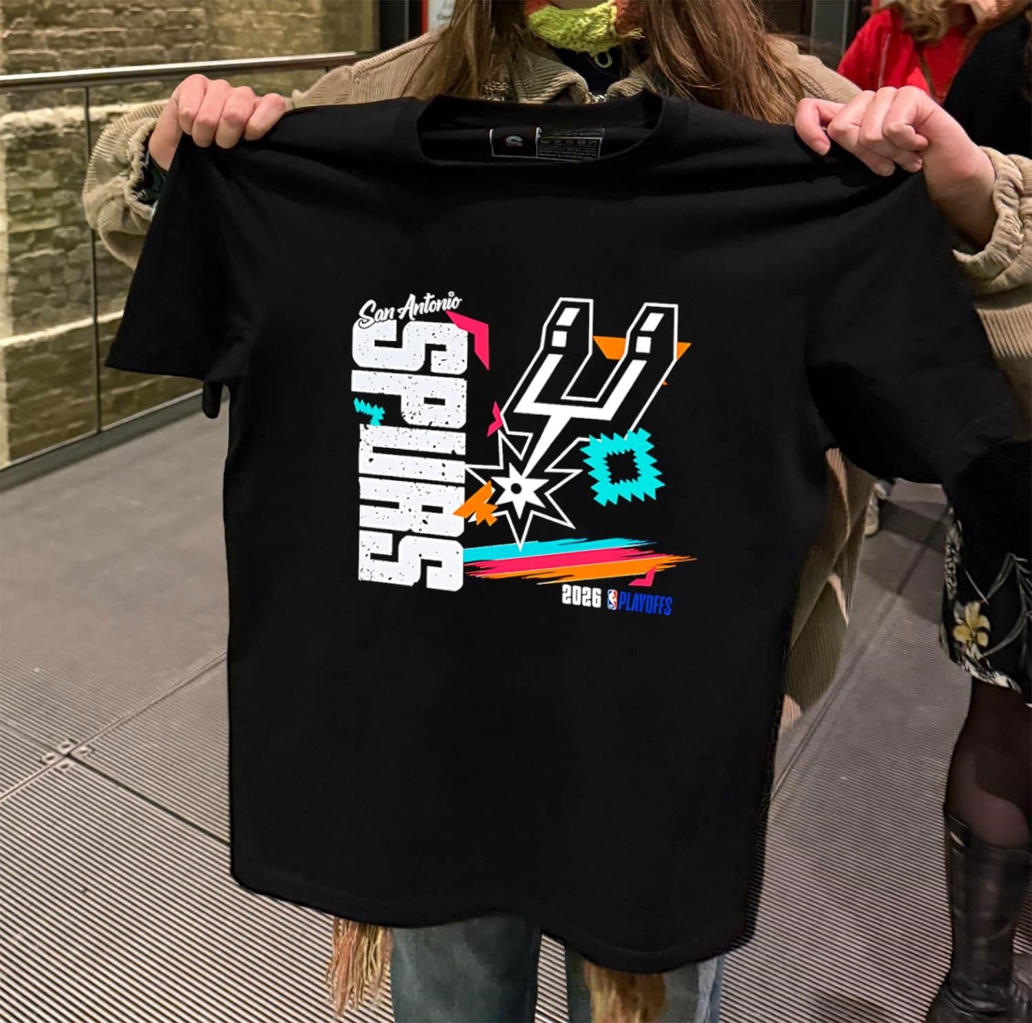 San Antonio Spurs 2026 NBA Playoffs - Adult & Kids T-Shirts, Sweatshirts & Hoodies apparel design preview 2