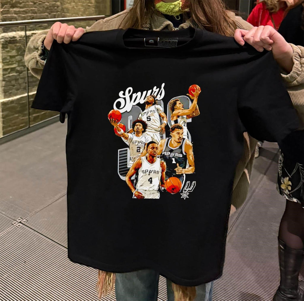 San Antonio Spurs NBA Players Team Basketball - Adult & Kids T-Shirts, Sweatshirts & Hoodies apparel design preview 2
