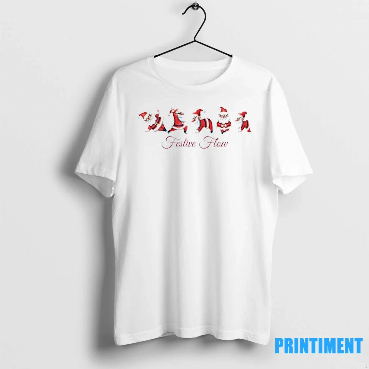 Santa Festive Flow Christmas Sweater - Adult & Kids T-Shirts, Sweatshirts & Hoodies apparel design preview 1