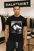 Sarah and Kevin Est 2025 Couple Photo - Adult & Kids T-Shirts, Sweatshirts & Hoodies apparel design preview 1