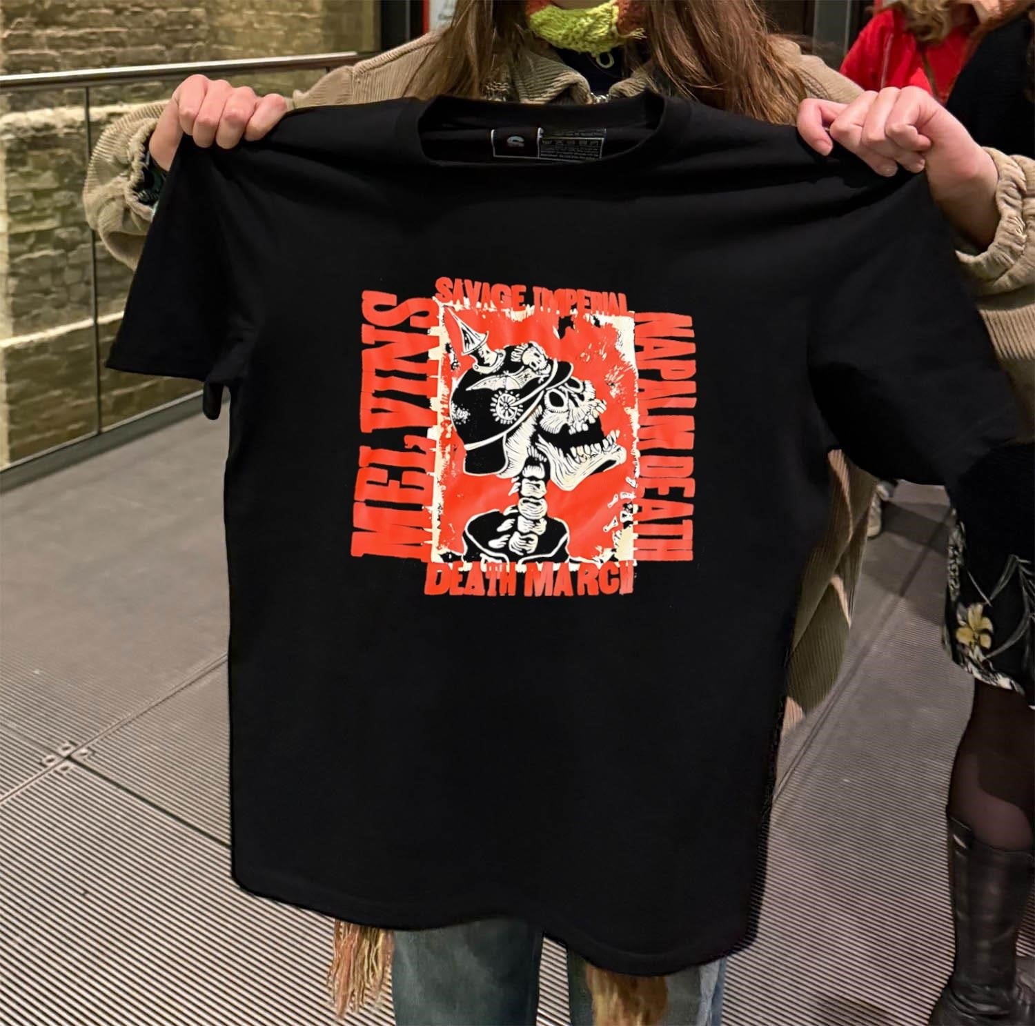 Savage Imperial Melvins Napalm Death skeleton March - Adult & Kids T-Shirts, Sweatshirts & Hoodies apparel design preview 2