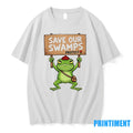 Save Our Swamps Protest Portland Frog Sweater - Adult & Kids T-Shirts, Sweatshirts & Hoodies apparel design preview 1