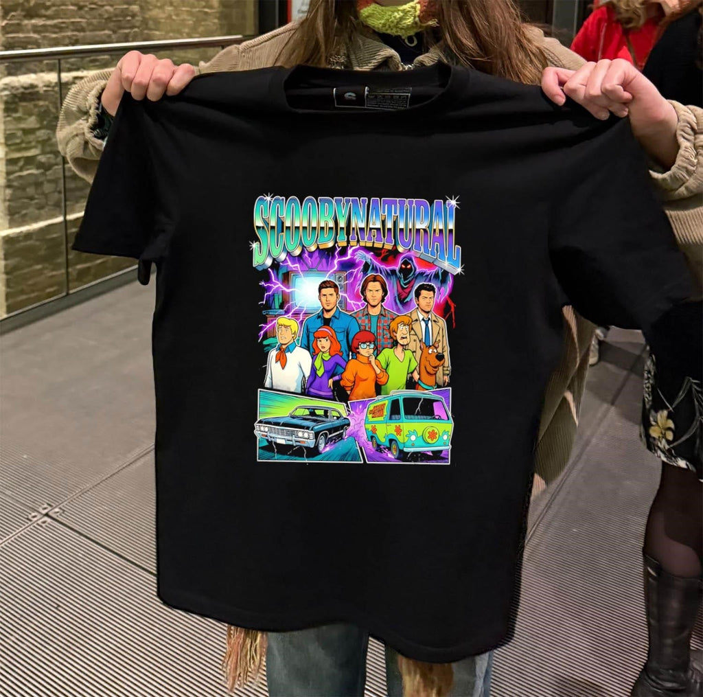 Scoobynatural Supernatural Scooby Doo Mystery Machine - Adult & Kids T-Shirts, Sweatshirts & Hoodies apparel design preview 2