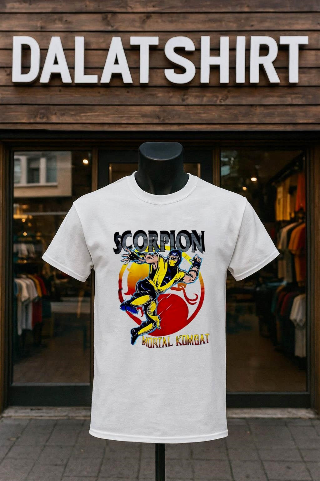 Scorpion Mortal Kombat Ninja Fighting - Adult & Kids T-Shirts, Sweatshirts & Hoodies apparel design preview 1