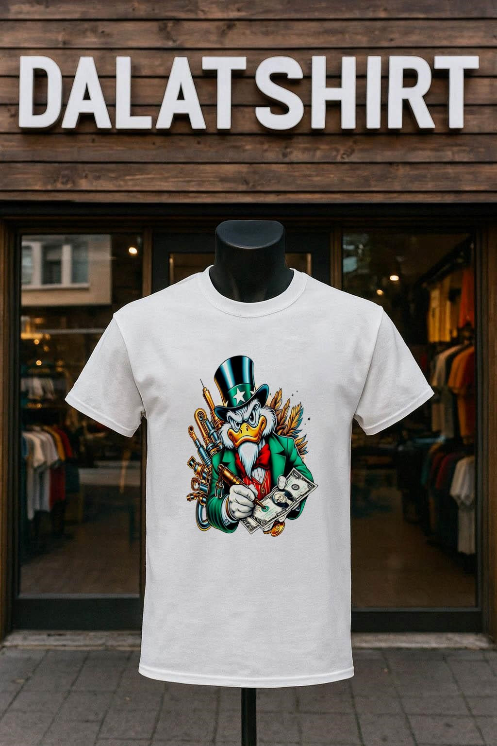 Scrooge Mcduck Patrick Day Dollar - Adult & Kids T-Shirts, Sweatshirts & Hoodies apparel design preview 1