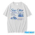 Sea Otter Vintage 90s Cute Raft Nature Biology - Adult & Kids T-Shirts, Sweatshirts & Hoodies apparel design preview 1