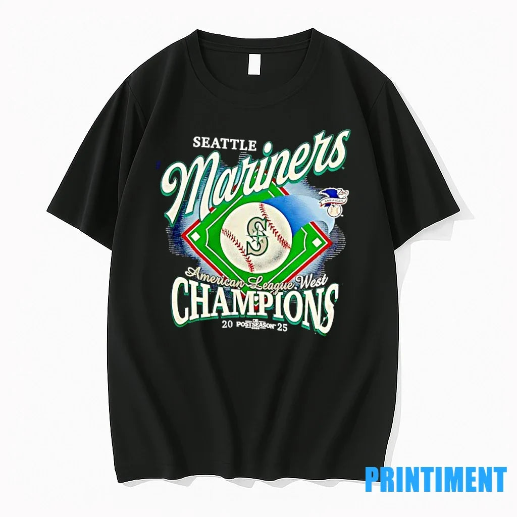Seattle Mariners America League West Division - Adult & Kids T-Shirts, Sweatshirts & Hoodies apparel design preview 1