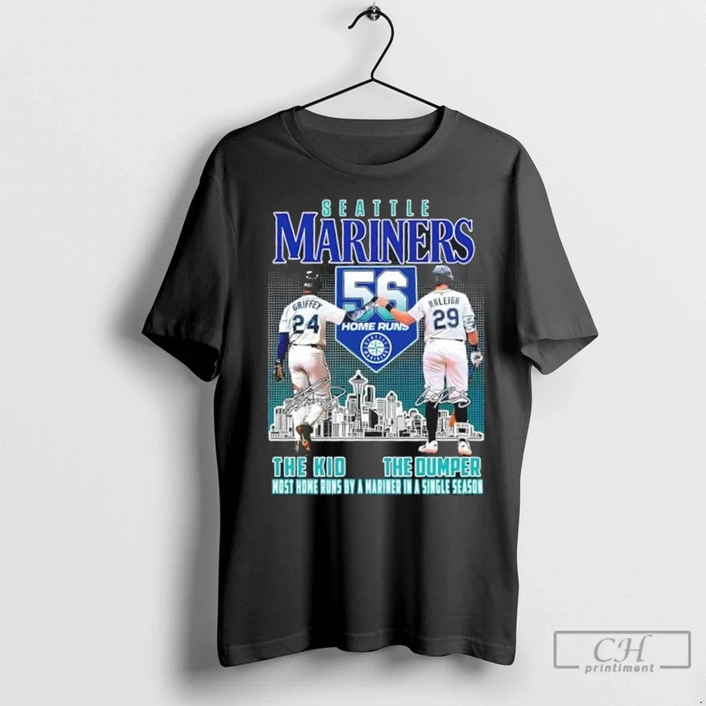 Seattle Mariners Griffey The Kid X Raleigh Dumper - Adult & Kids T-Shirts, Sweatshirts & Hoodies apparel design preview 1