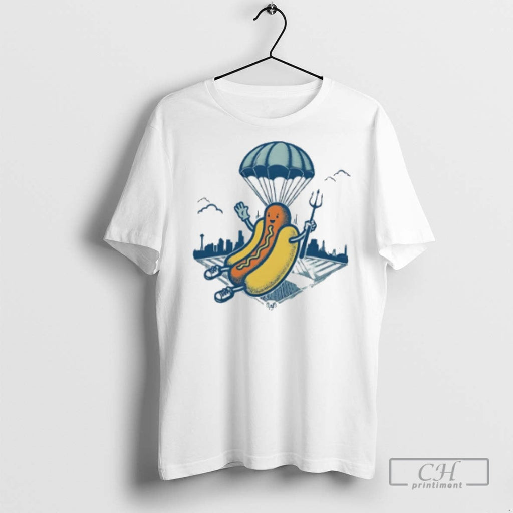 Seattle Mariners Hot Dogs From Heaven Funny - Adult & Kids T-Shirts, Sweatshirts & Hoodies apparel design preview 1