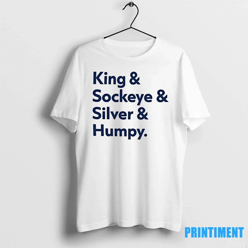 Seattle Mariners Salmon Run King And Sockeye Silver - Adult & Kids T-Shirts, Sweatshirts & Hoodies apparel design preview 1
