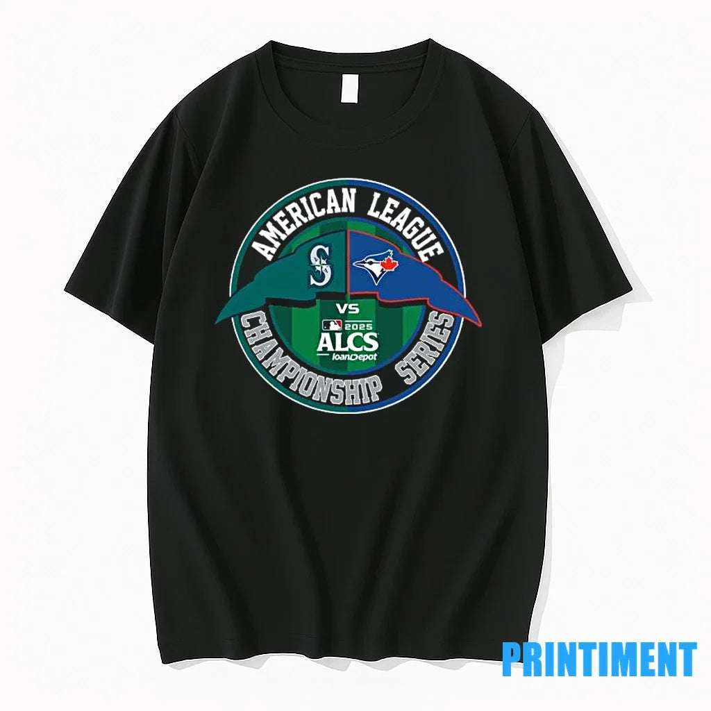 Seattle Mariners Vs Toronto Blue Jays 2025 American - Adult & Kids T-Shirts, Sweatshirts & Hoodies apparel design preview 1
