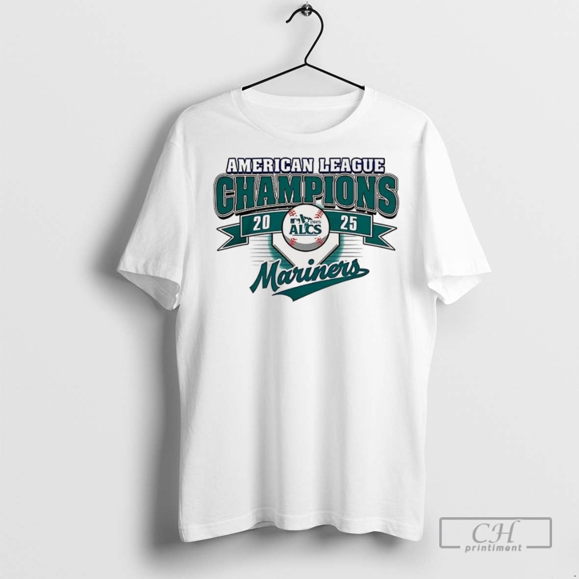 Seattle Mariners Baseball American League Champions - Adult & Kids T-Shirts, Sweatshirts & Hoodies apparel design preview 1