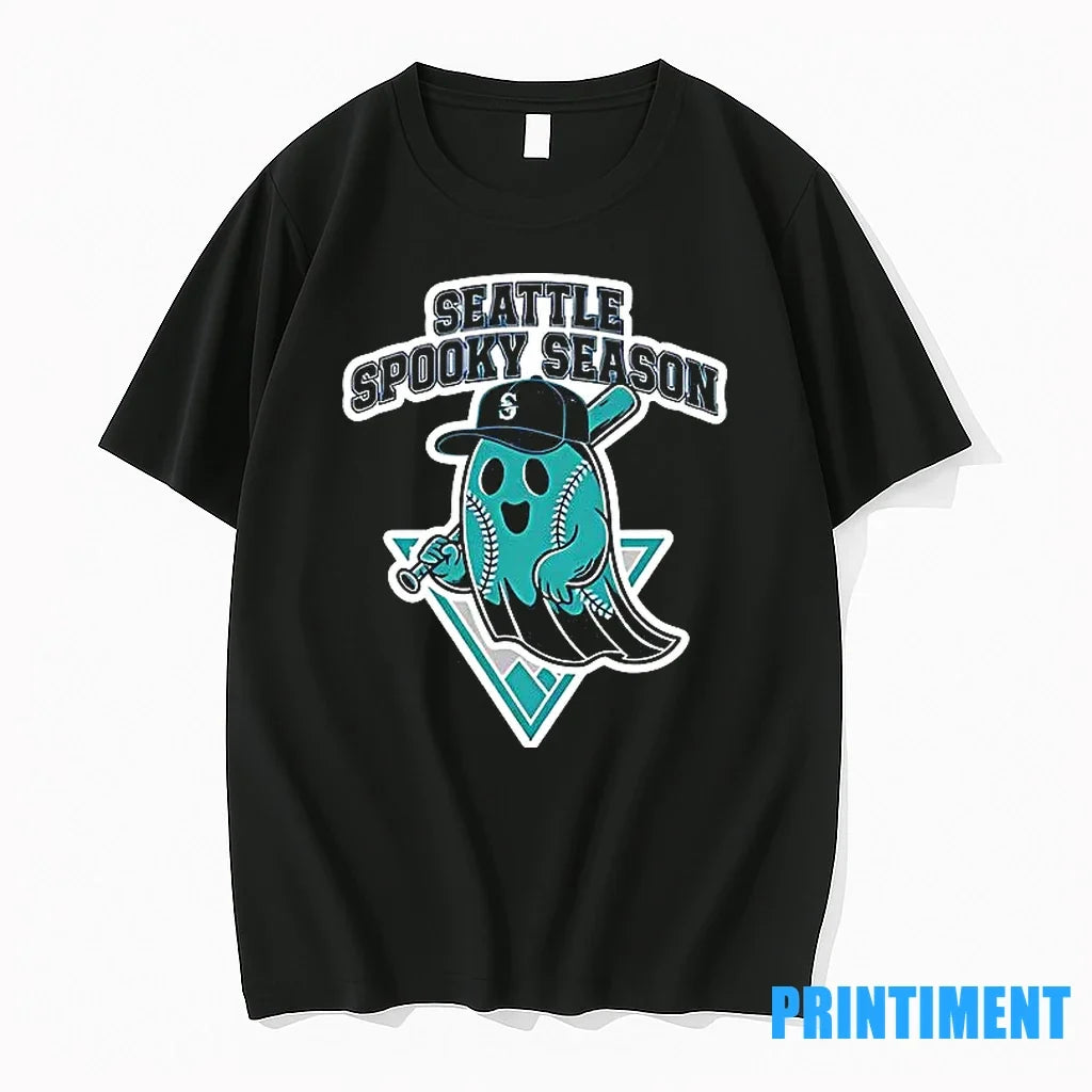 Seattle Mariners Spooky Season Sweater - Adult & Kids T-Shirts, Sweatshirts & Hoodies apparel design preview 1