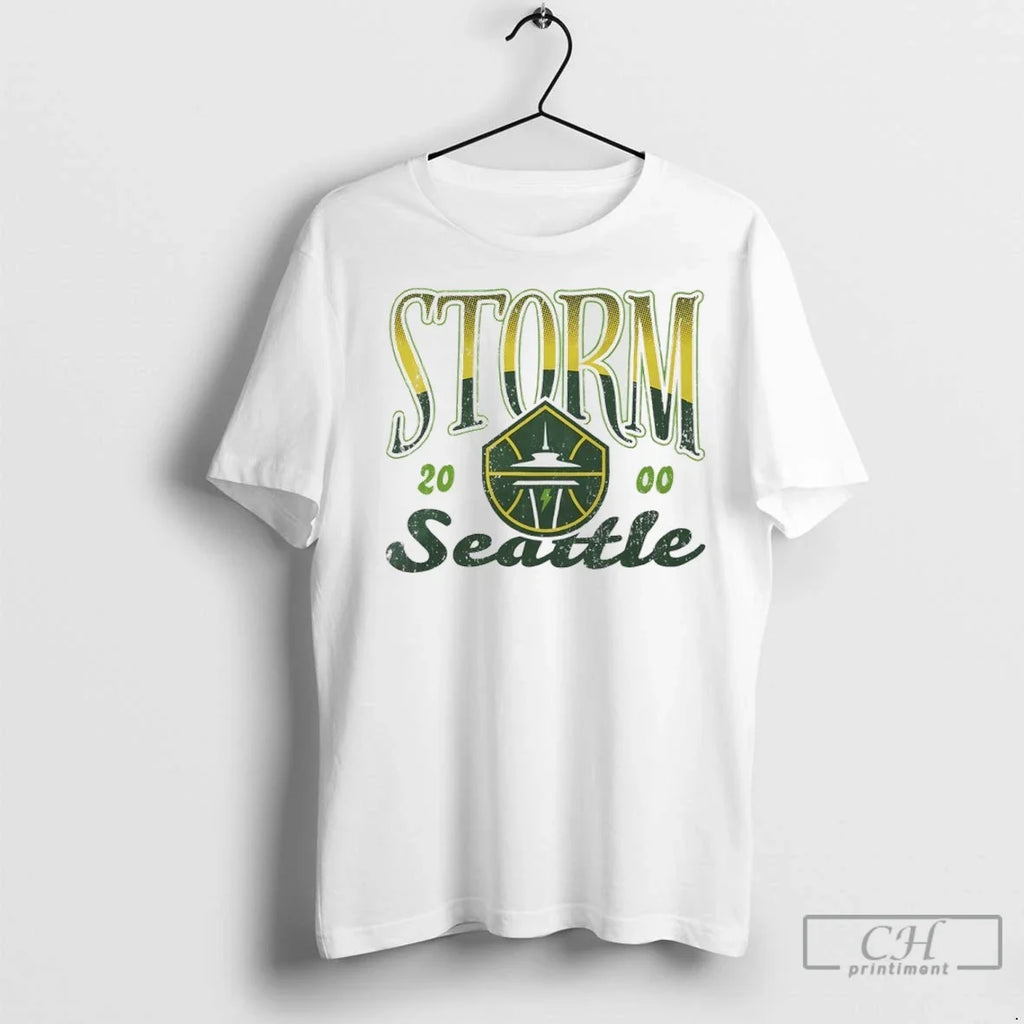 Seattle Storm Basketball Wnba 2000 Graphic - Adult & Kids T-Shirts, Sweatshirts & Hoodies apparel design preview 1