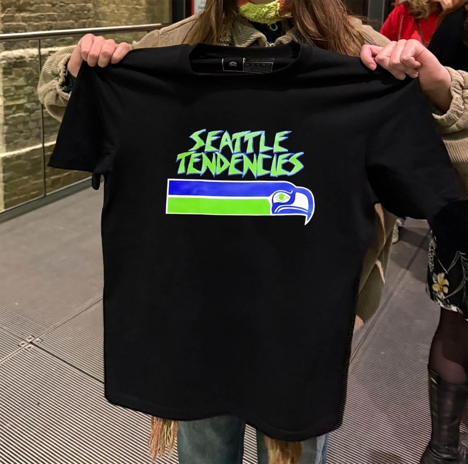 Seattle Tendencies Seahawk Football Logo Graphic - Adult & Kids T-Shirts, Sweatshirts & Hoodies apparel design preview 2