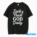Seek And Trust God Daily Sweater - Adult & Kids T-Shirts, Sweatshirts & Hoodies apparel design preview 1
