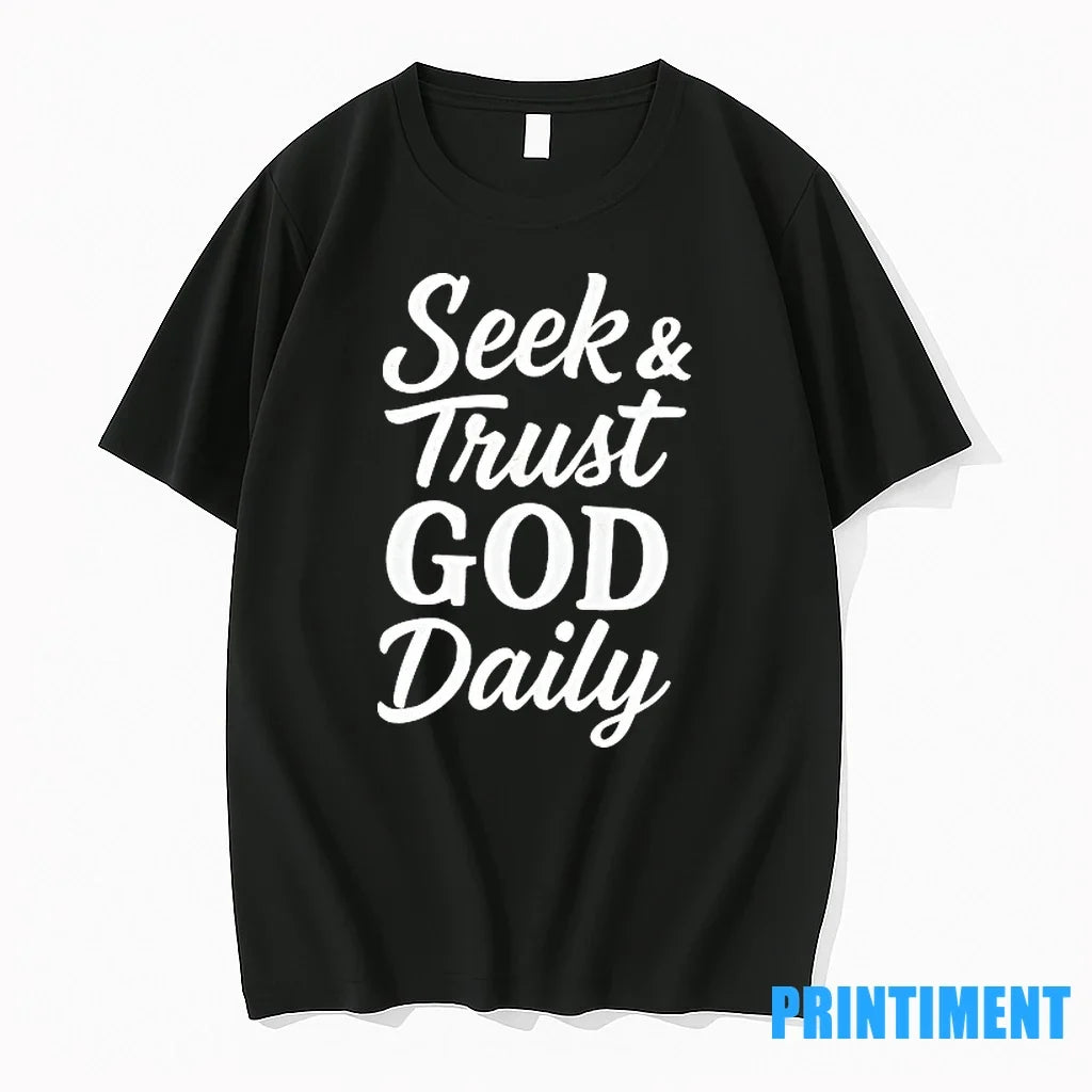 Seek And Trust God Daily Sweater - Adult & Kids T-Shirts, Sweatshirts & Hoodies apparel design preview 1
