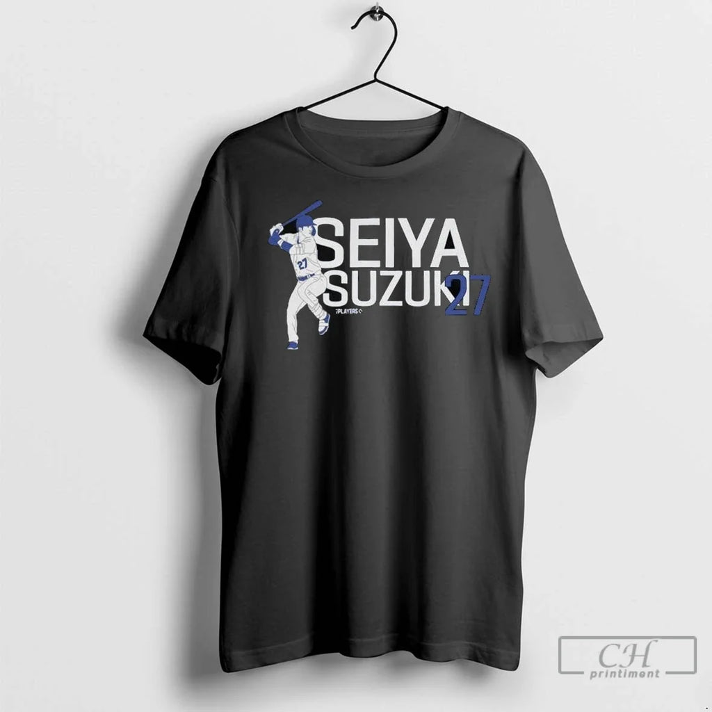 Seiya Suzuki 27 Chicago Cubs Long Sleve - Adult & Kids T-Shirts, Sweatshirts & Hoodies apparel design preview 1