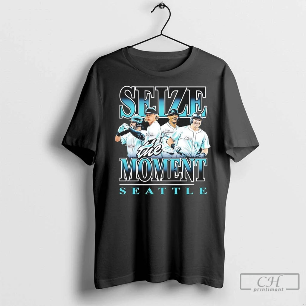 Seize The Moment Seattle Suarez Gilbert Rodriguez And - Adult & Kids T-Shirts, Sweatshirts & Hoodies apparel design preview 1