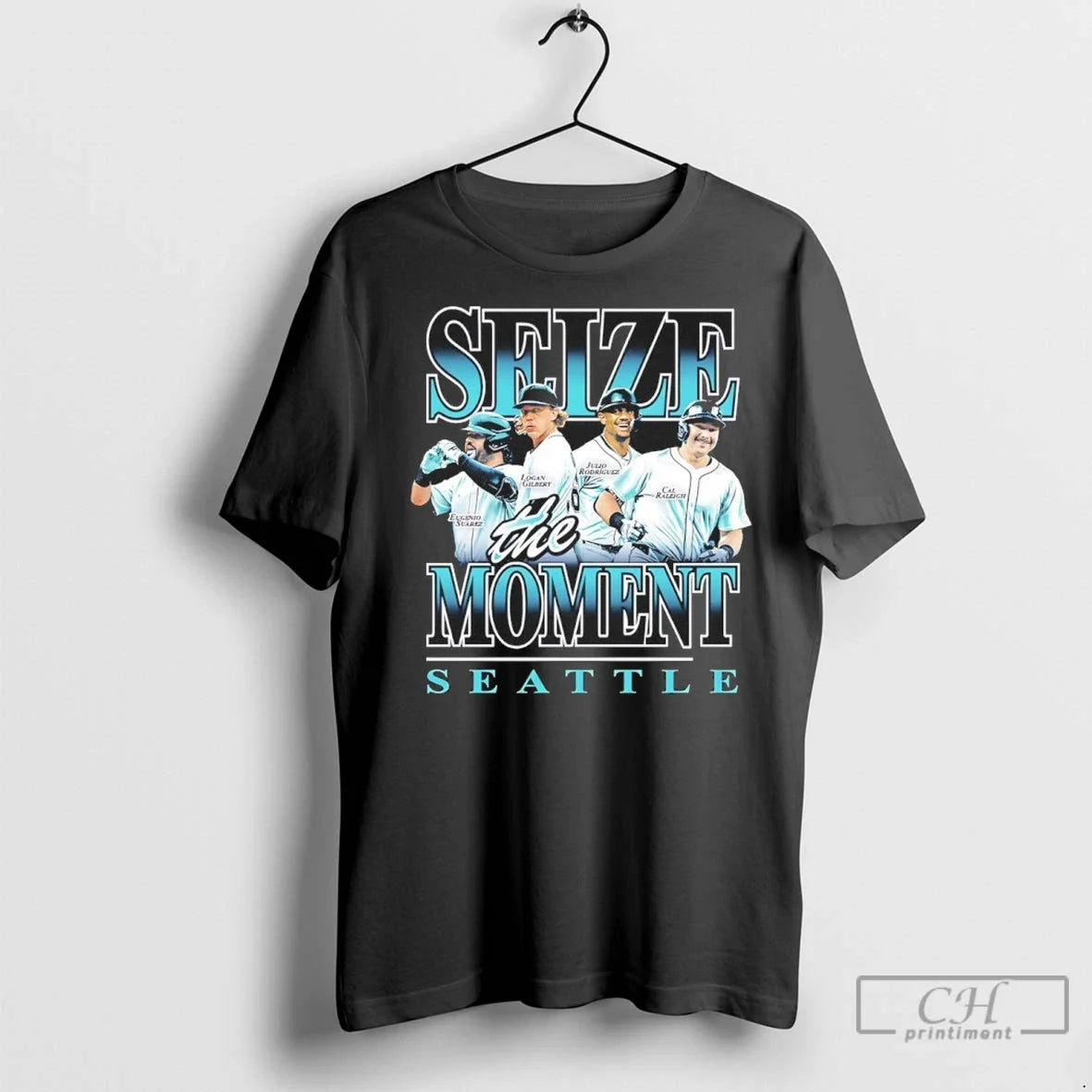 Seize The Moment Seattle Suarez Gilbert Rodriguez And - Adult & Kids T-Shirts, Sweatshirts & Hoodies apparel design preview 1
