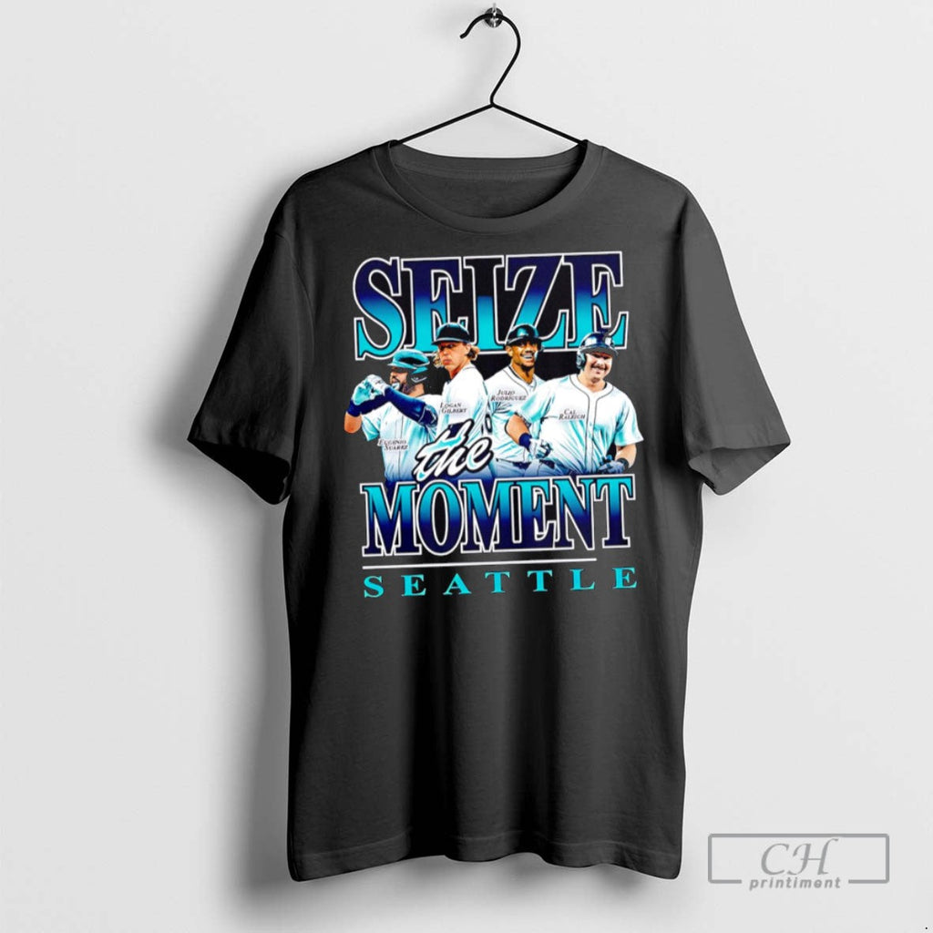 Seize The Moment Seattle Graphic - Adult & Kids T-Shirts, Sweatshirts & Hoodies apparel design preview 1