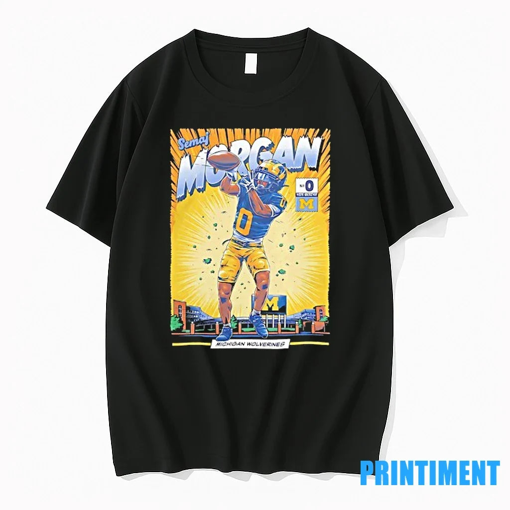 Semaj Morgan Michigan Wolverines Football Ncaa - Adult & Kids T-Shirts, Sweatshirts & Hoodies apparel design preview 1