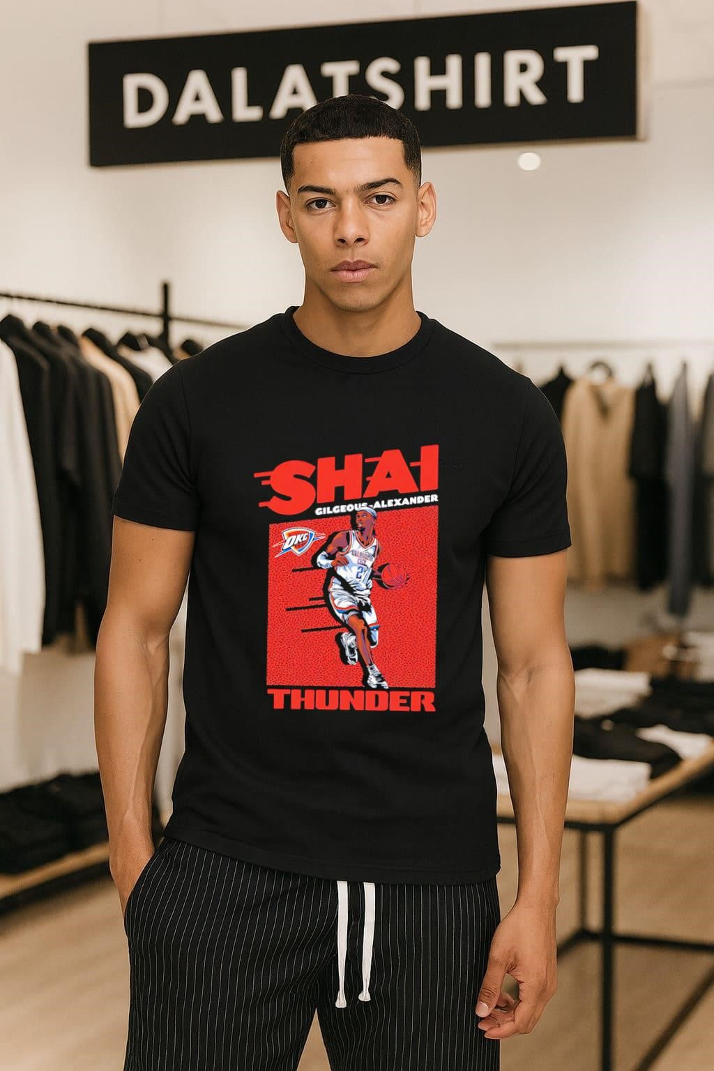 Shai Gilgeous-Alexander Oklahoma City Thunder - Adult & Kids T-Shirts, Sweatshirts & Hoodies apparel design preview 1