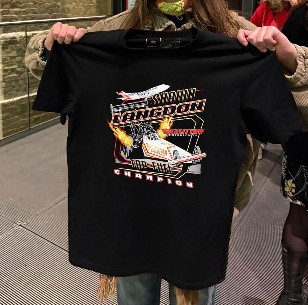 Shawn Langdon Kalitta Air Top Fuel Champion dragster - Adult & Kids T-Shirts, Sweatshirts & Hoodies apparel design preview 2