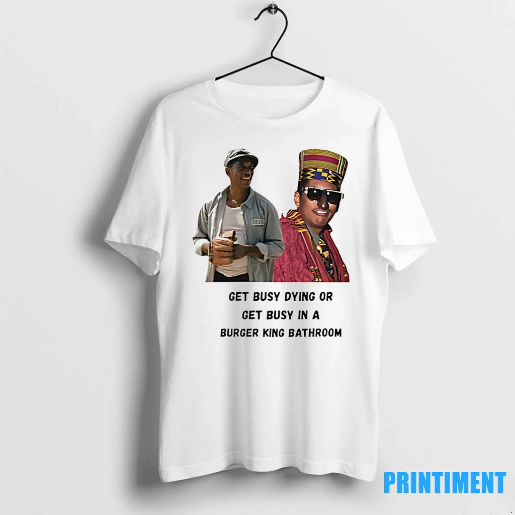 Shawshank Digital Underground Mashup Get Busy Dying - Adult & Kids T-Shirts, Sweatshirts & Hoodies apparel design preview 1