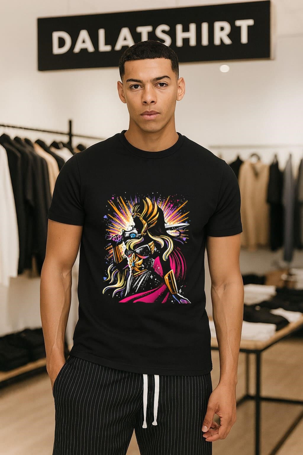 She-Ra Princess of Power silhouette with glowing - Adult & Kids T-Shirts, Sweatshirts & Hoodies apparel design preview 1