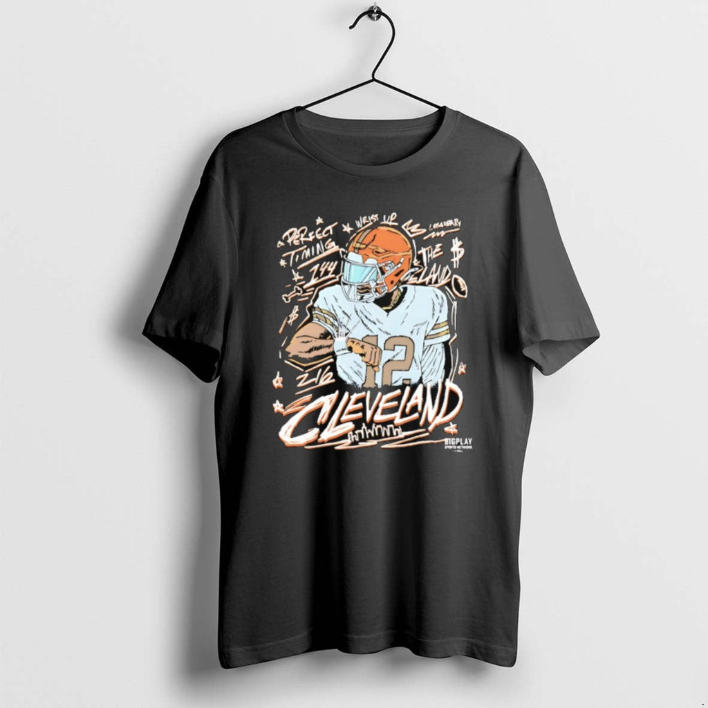 Shedeur Sanders Perfect Timing Cleveland Browns Art - Adult & Kids T-Shirts, Sweatshirts & Hoodies apparel design preview 1