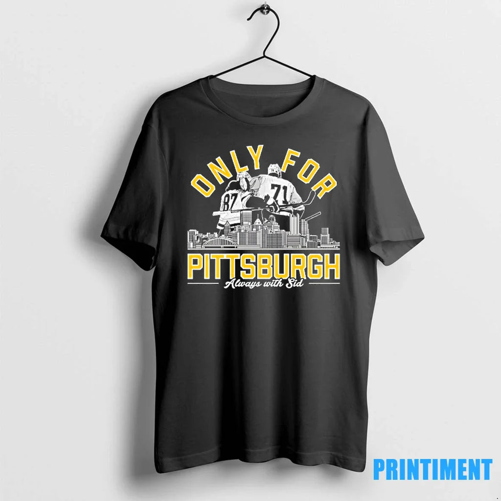 Sidney Crosby And Evgeni Malkin Only For Pittsburgh - Adult & Kids T-Shirts, Sweatshirts & Hoodies apparel design preview 1