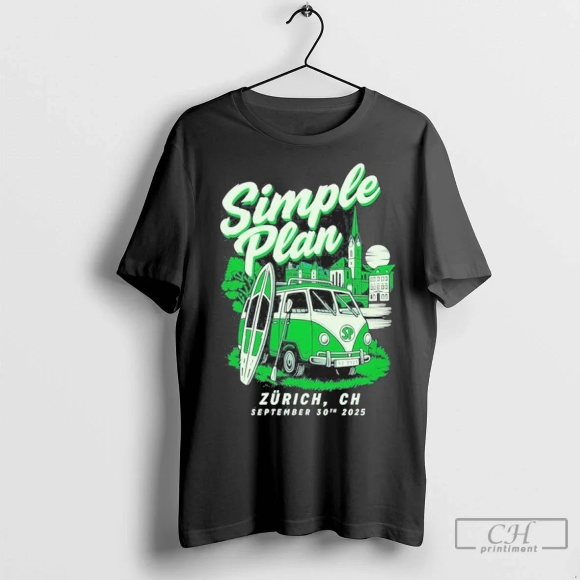 Simple Plan Sep 30 2025 Zurich Ch - Adult & Kids T-Shirts, Sweatshirts & Hoodies apparel design preview 1