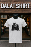 Six Black Cats With Big Eyes Artistic Drawing - Adult & Kids T-Shirts, Sweatshirts & Hoodies apparel design preview 1