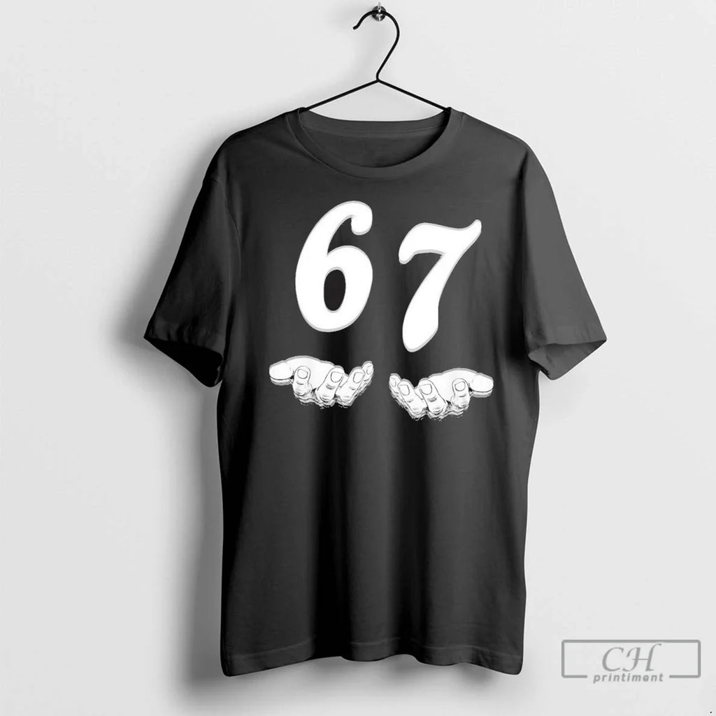 Six Seven 6 7 Meme Gen Alpha Slang - Adult & Kids T-Shirts, Sweatshirts & Hoodies apparel design preview 1