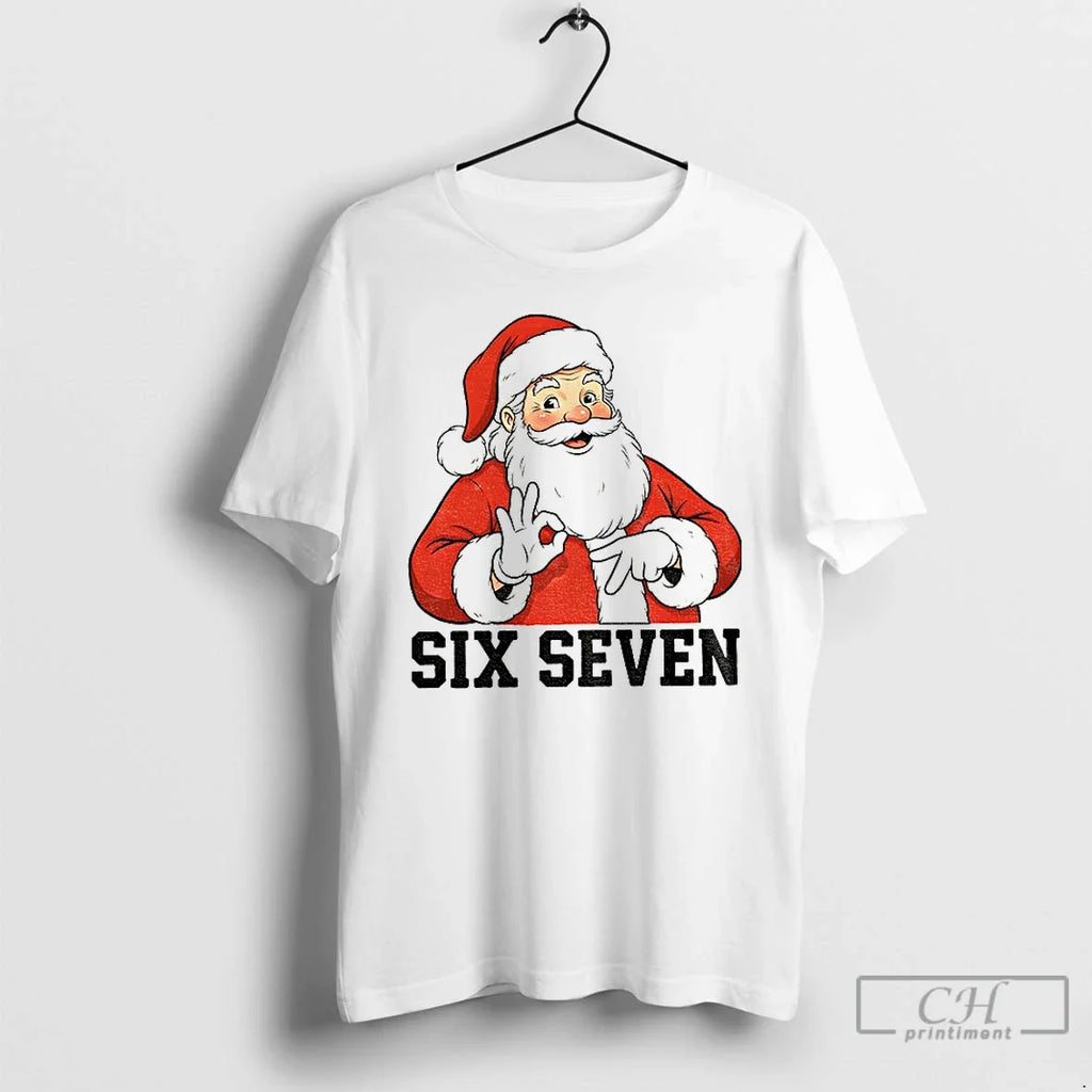 Six Seven Meme Christmas Santa - Adult & Kids T-Shirts, Sweatshirts & Hoodies apparel design preview 1