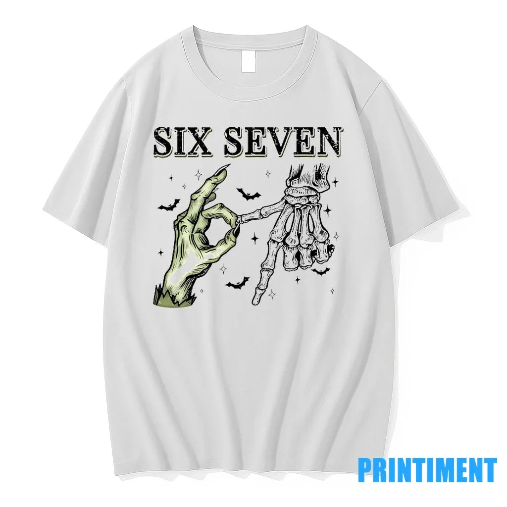 Six Seven 67 Skeleton Hands Halloween Sweater - Adult & Kids T-Shirts, Sweatshirts & Hoodies apparel design preview 1