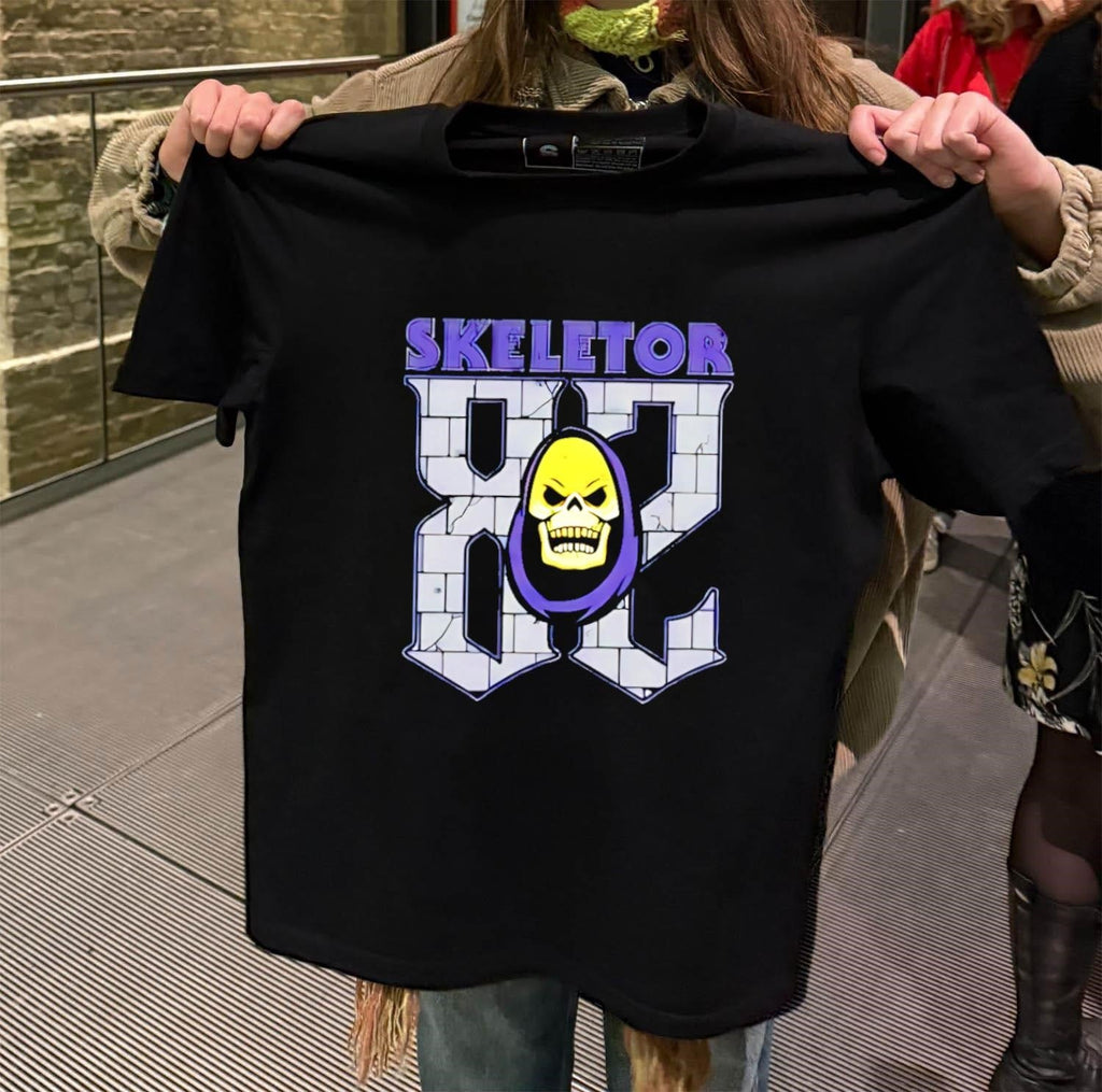 Skeletor 82 Masters Of The Universe Purple Hood Skull - Adult & Kids T-Shirts, Sweatshirts & Hoodies apparel design preview 2