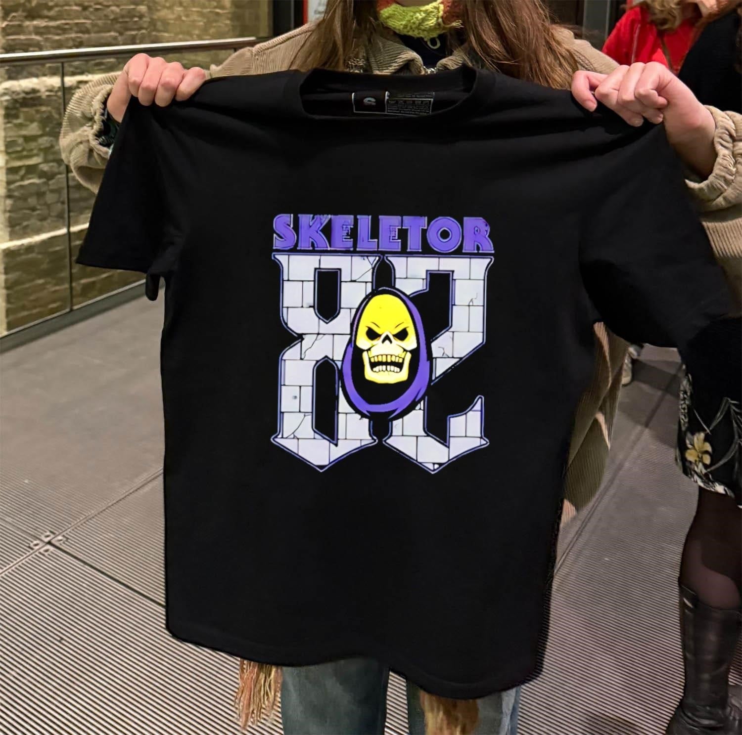Skeletor 82 Masters Of The Universe Purple Hood Skull - Adult & Kids T-Shirts, Sweatshirts & Hoodies apparel design preview 2