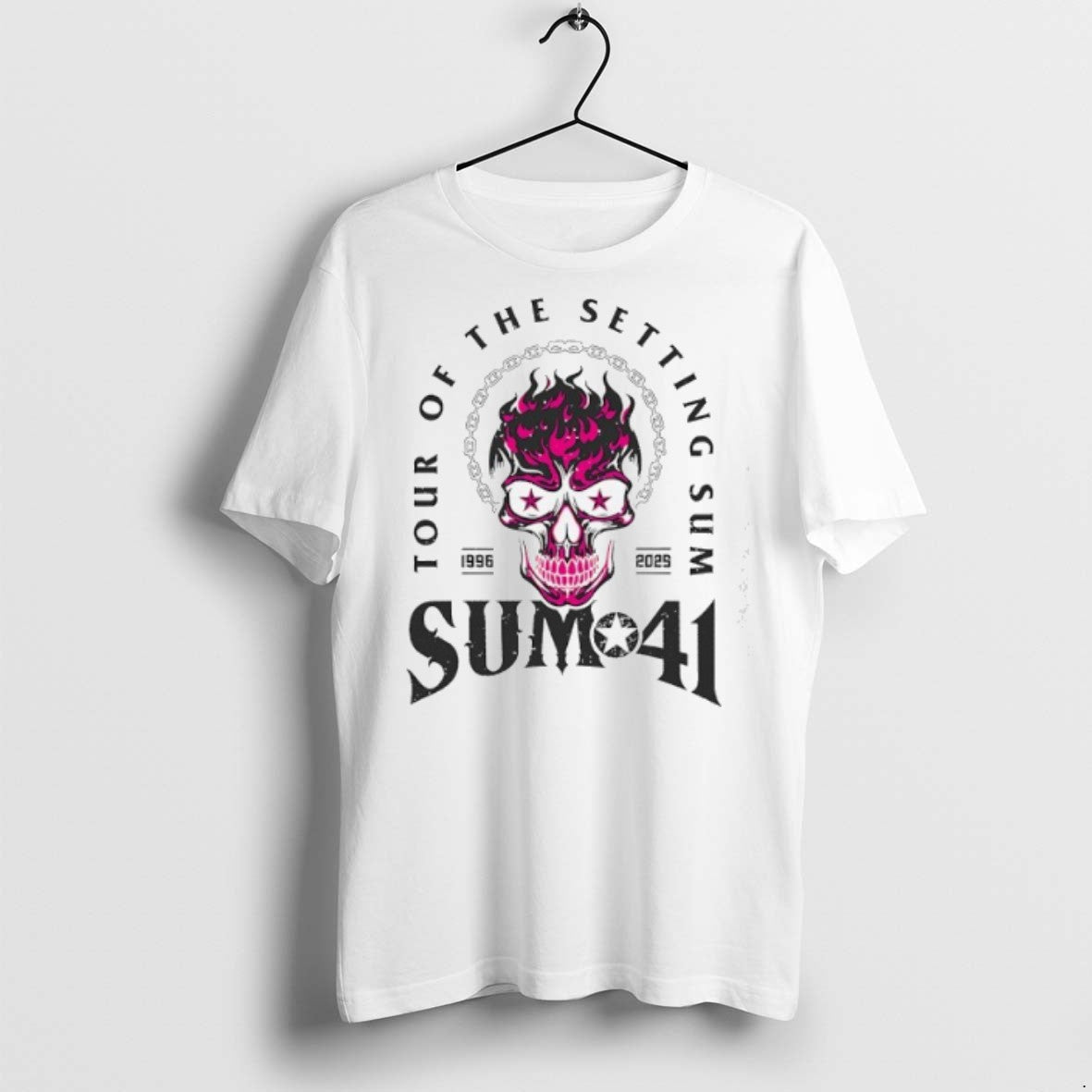 Skull Sum 41 Tour Of The Setting 1996 2025 - Adult & Kids T-Shirts, Sweatshirts & Hoodies apparel design preview 1