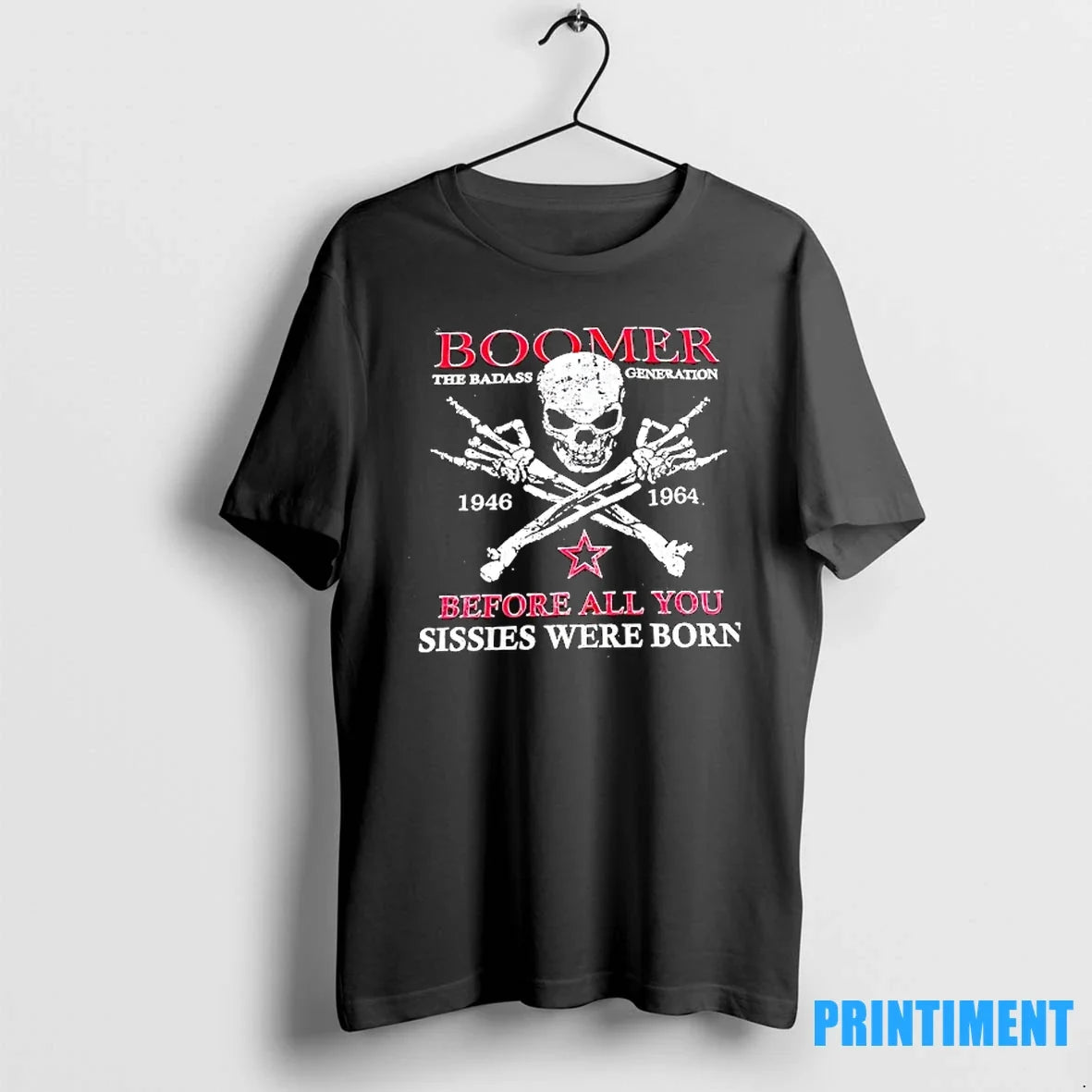 Skull Boomber The Badass Generation Before All You - Adult & Kids T-Shirts, Sweatshirts & Hoodies apparel design preview 1