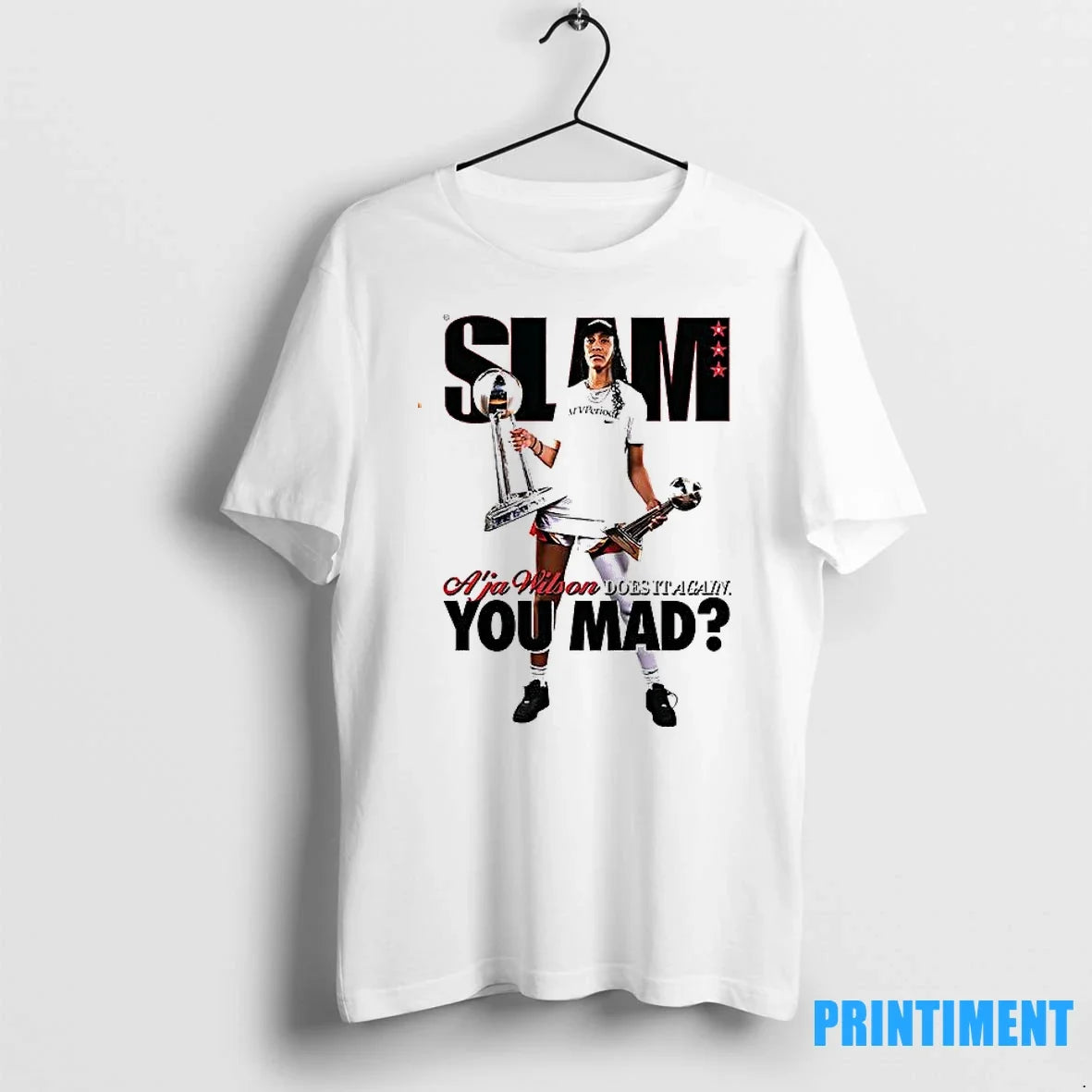 Slam Aja Wilson Does It Again You Mad Sweater - Adult & Kids T-Shirts, Sweatshirts & Hoodies apparel design preview 1
